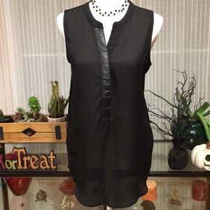 Sunday in Brooklyn Black Sleeveless Top Size Small